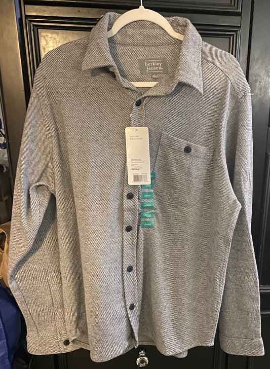 Berkley Jensen Light Grey Soft Touch Fleece Shirt