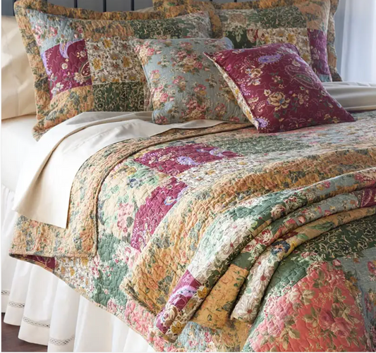 Set of 2 Floral Paisley Decorative Pillows