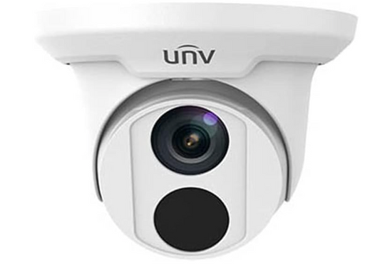 UNIVIEW Uniview UNV UN-IPC3618SR3DPF28LMF 8MP/4K IR WDR Outdoor Network Camera Turret Dome with 2.8mm Fixed Lens, White.